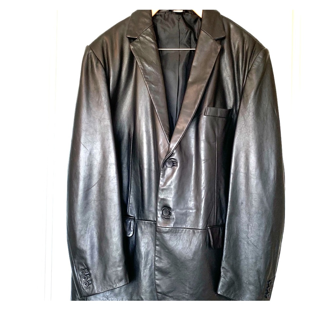 Concepts by Claiborne Black Lamb Leather Jacket XL